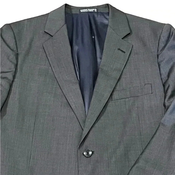 Nautica Wool Houndstooth Gray Two Button Double Vented Blazer Jacket Mens 42S - Picture 12 of 12